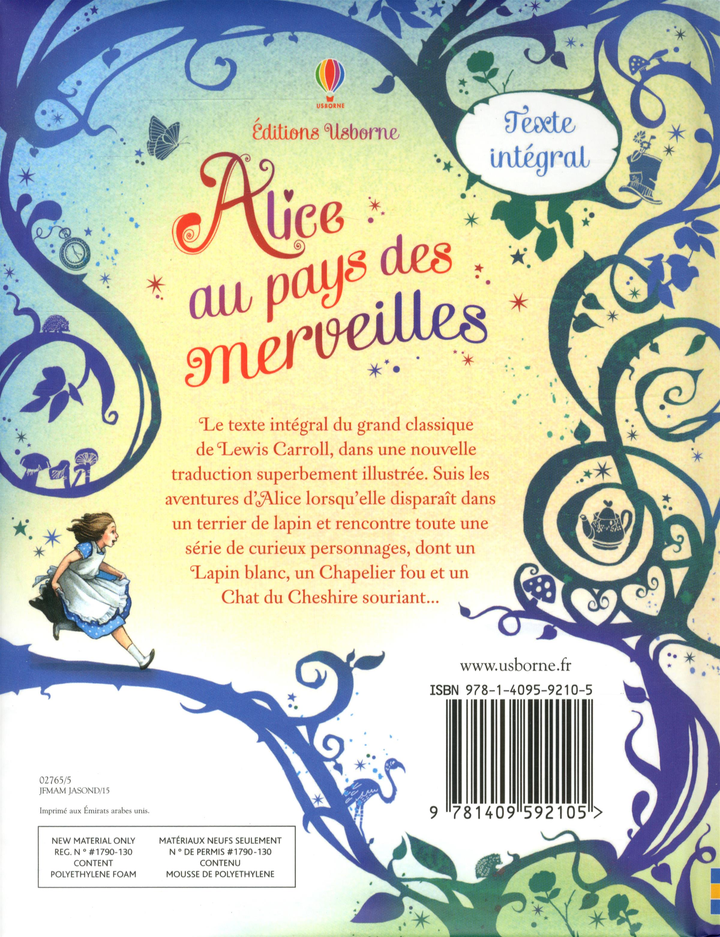 Livre Alice au pays des merveilles Texte intégral Messageries ADP Livre Alice au pays des merveilles Texte intégral Messageries ADP