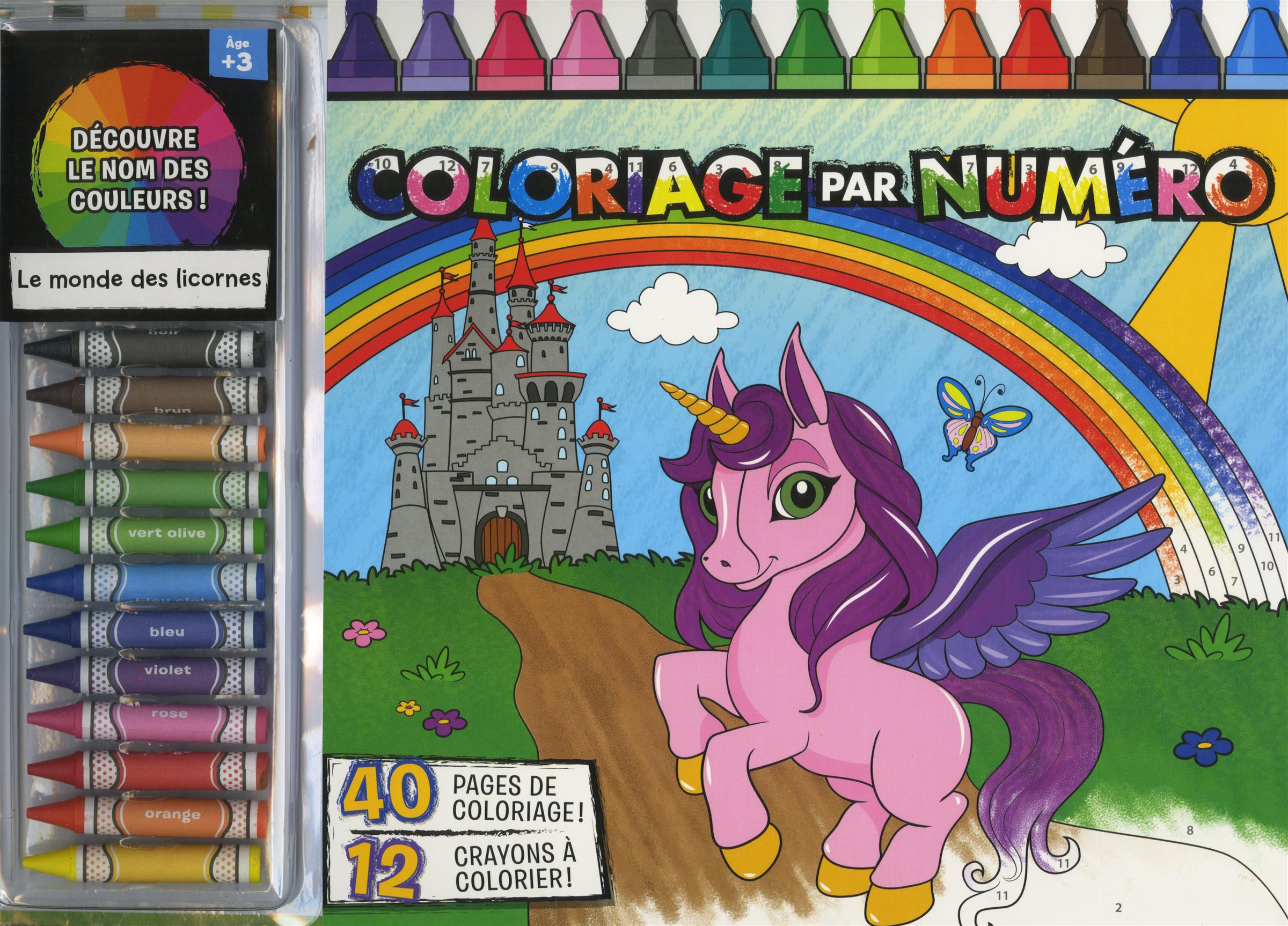Coloriage par numero ~ Licorne: Licornes Livre de coloriage pour