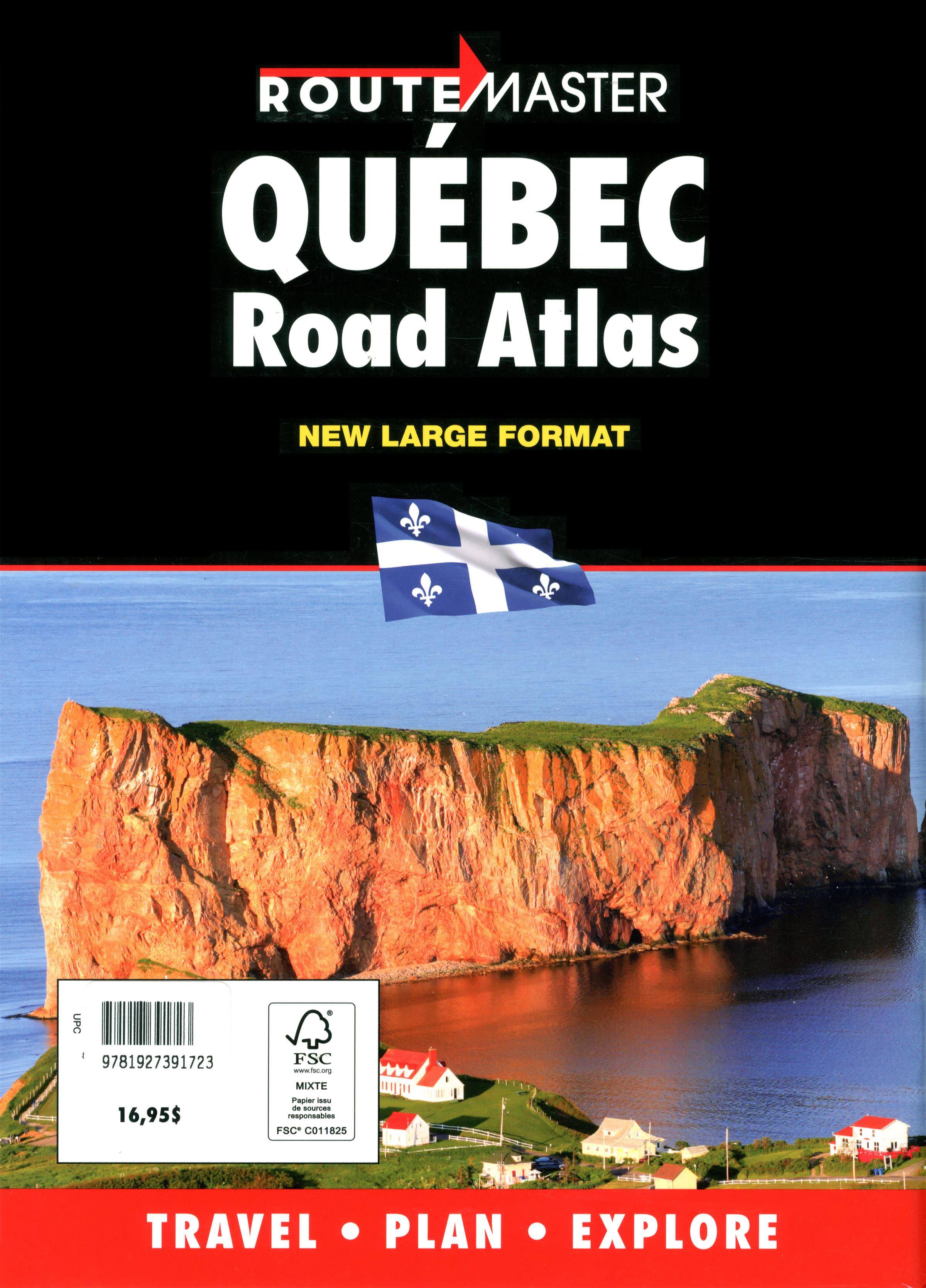 Livre Atlas routier du Québec - Nouveau grand format | Messageries ADP