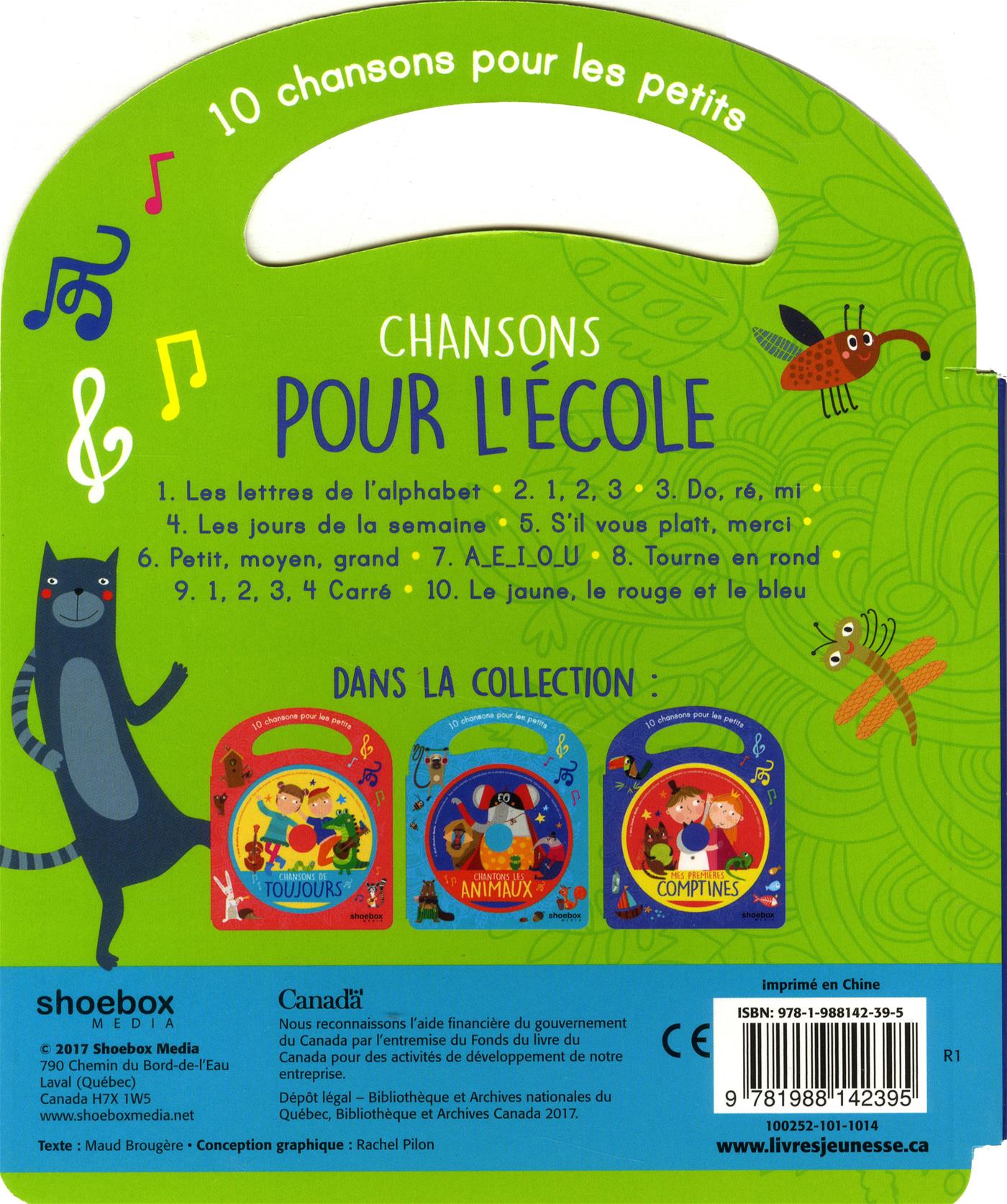 Livre Chansons Pour L Cole Chansons Pour Les Petits Cd