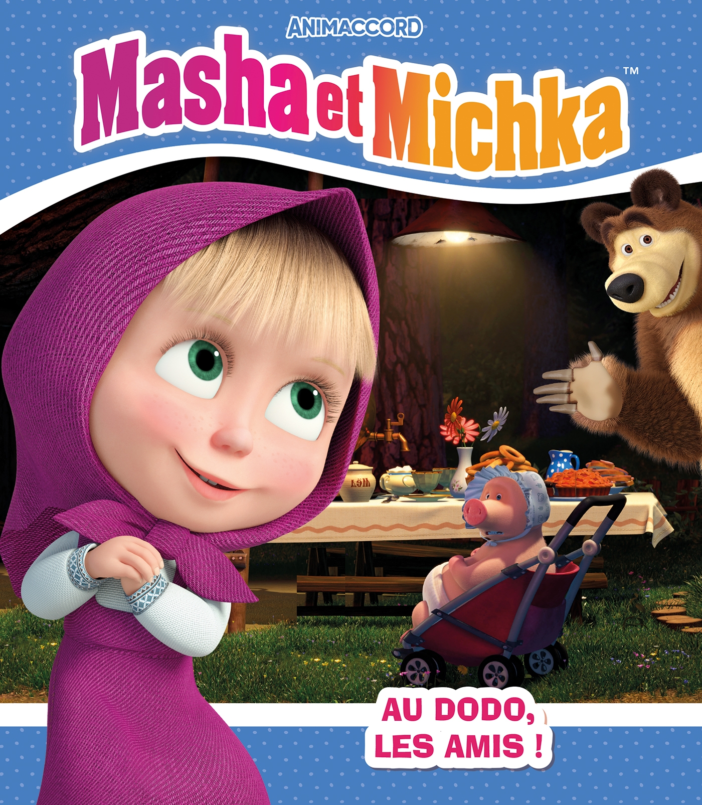 Mon livre d'autocollants : Masha et Michka - Collectif - Hachette