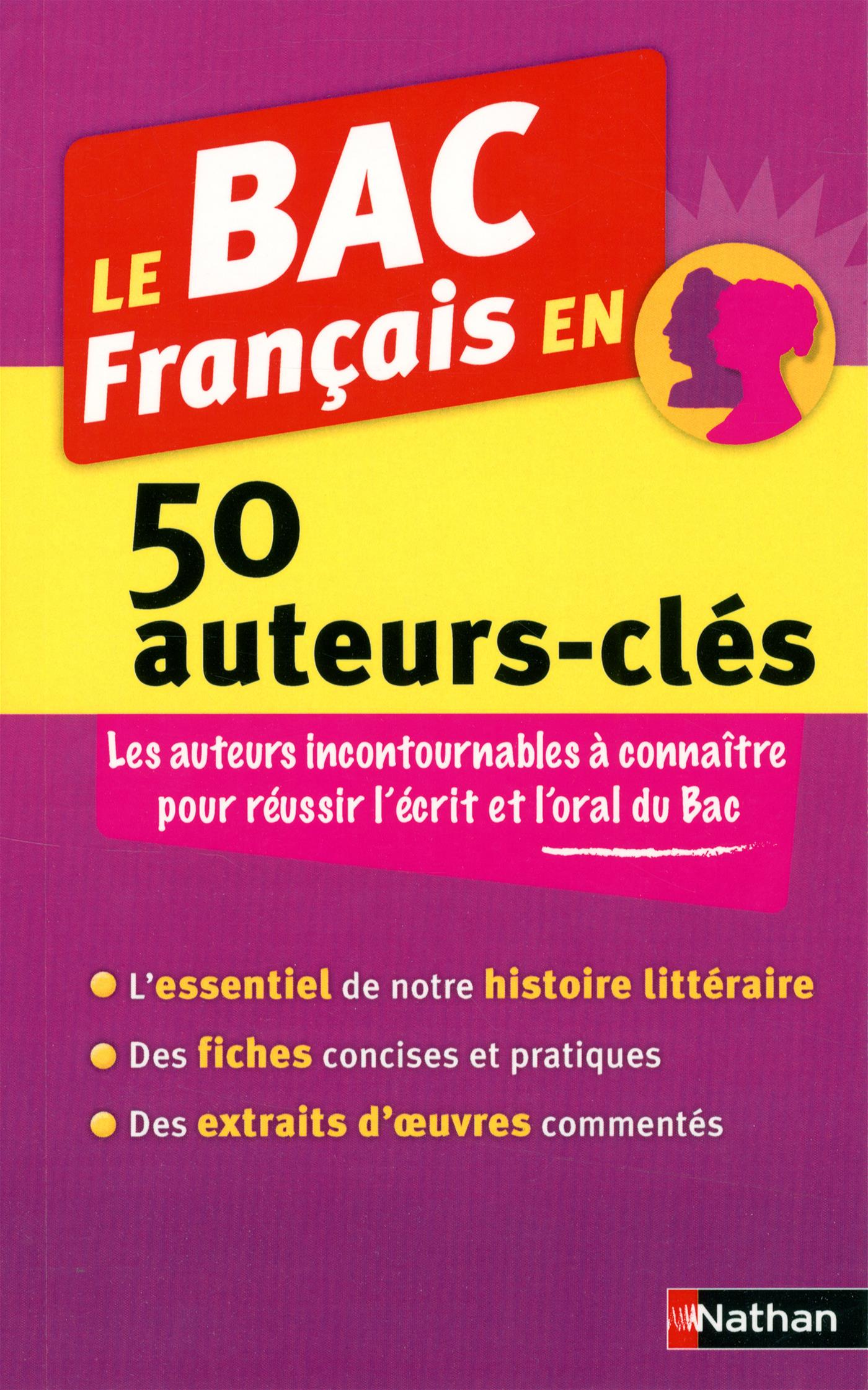 Auteur à Connaitre Pour Le Bac De Français Livre Le BAC français en 50 œuvres-clés | Messageries ADP
