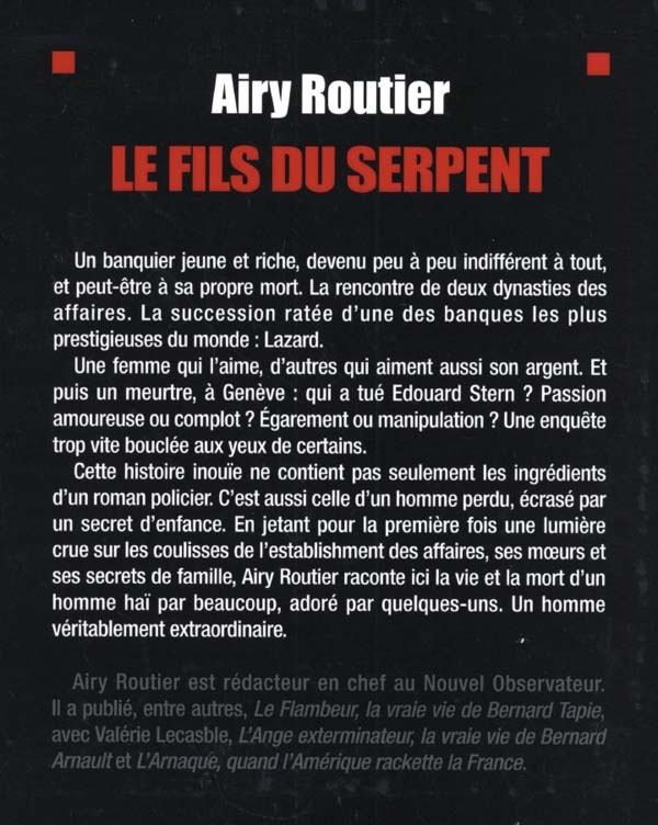  L'Ange exterminateur - Routier, Airy - Livres