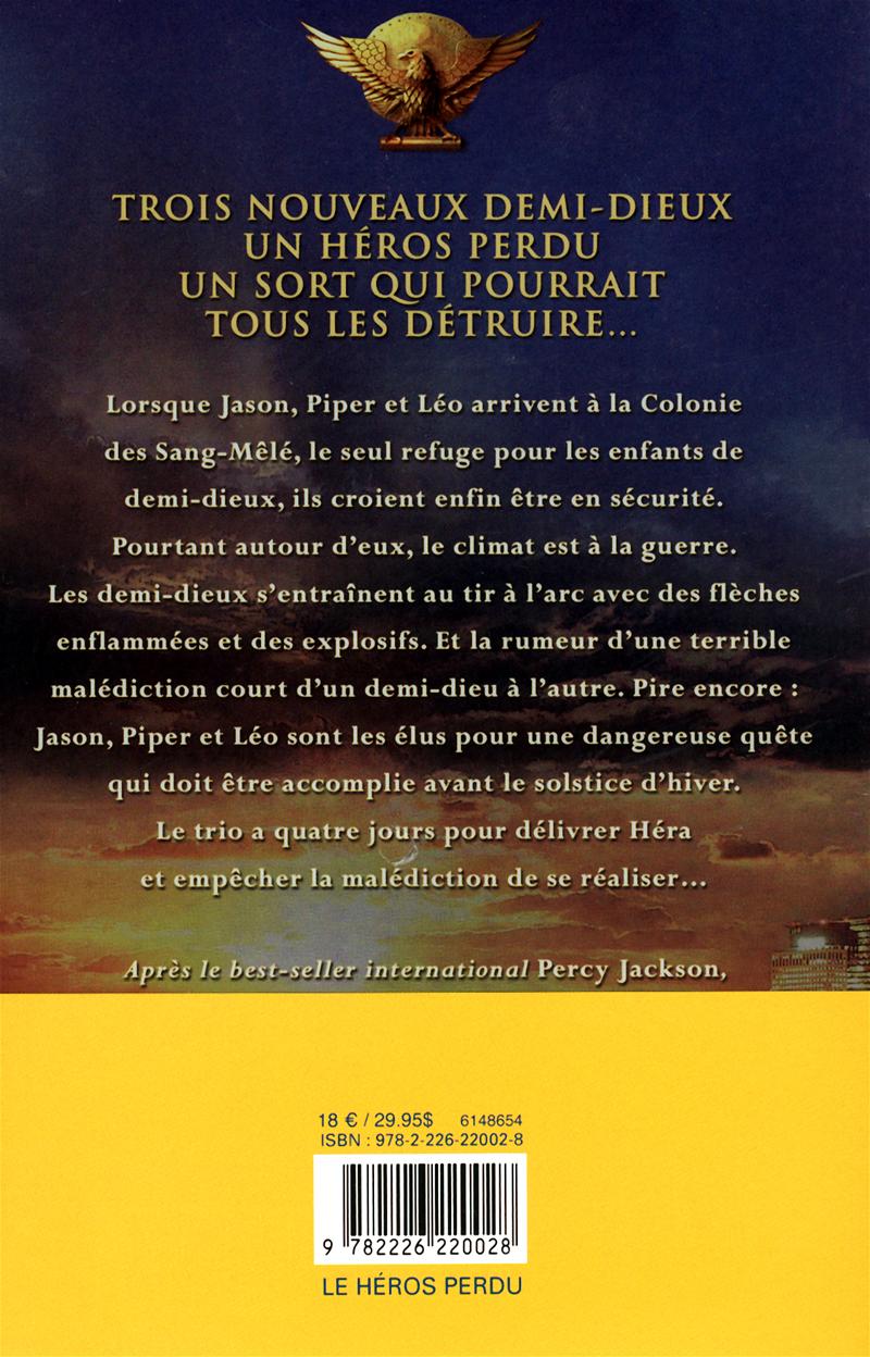 Livre Héros De Lolympe Tome 1 Le Héros Perdu Messageries Adp