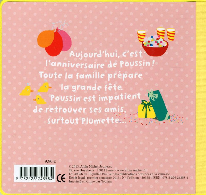 Livre Joyeux Anniversaire Poussin Messageries Adp