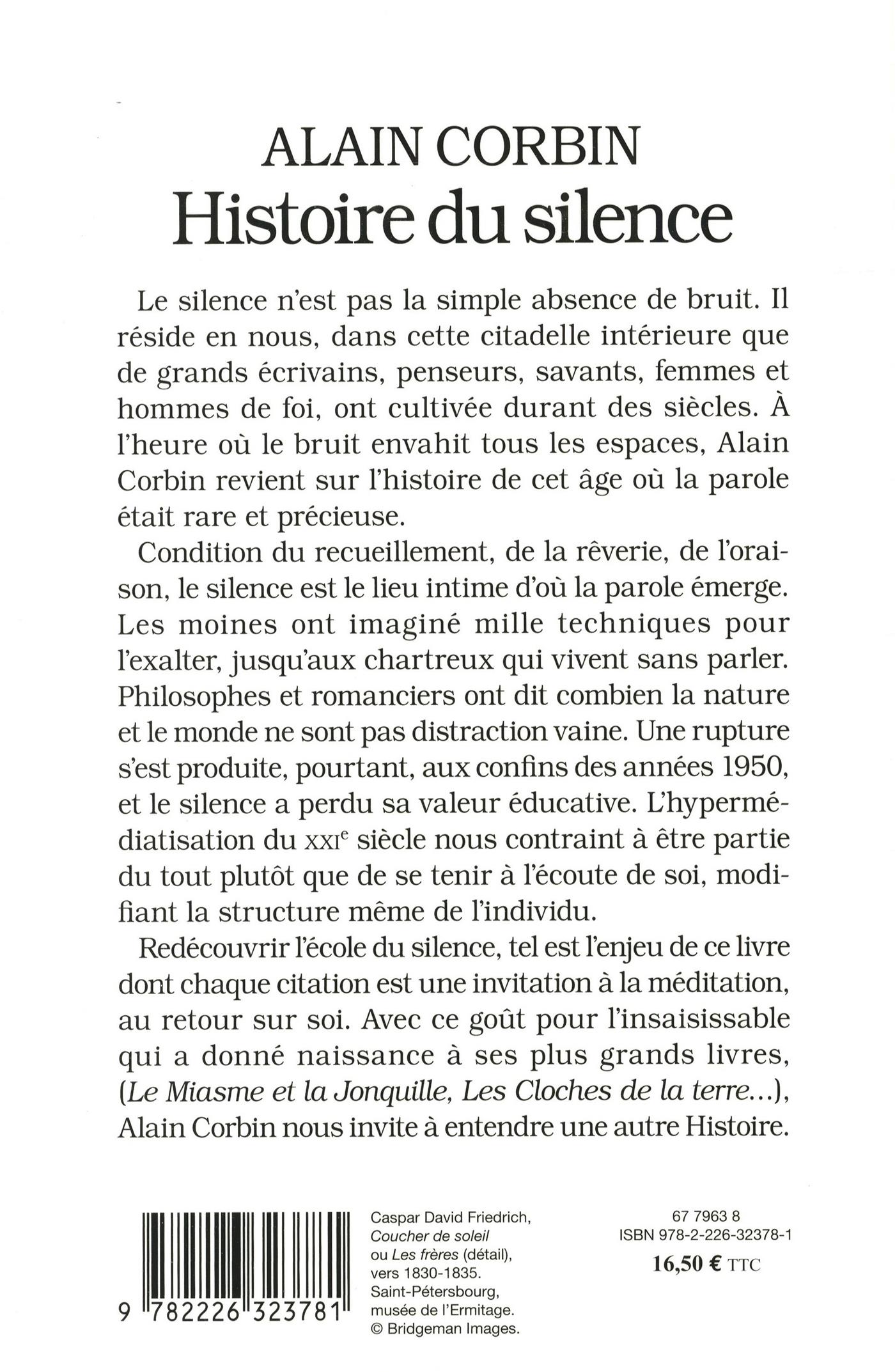 Histoire Du Silence: De La Renaissance à Nos Jours