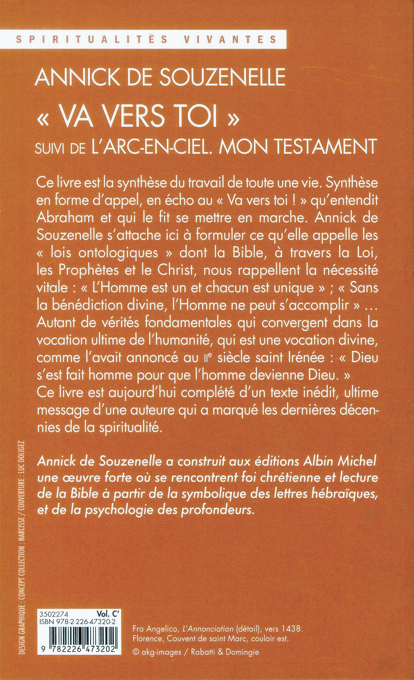 Livre « Va vers toi » La vocation divine de l'homme suivi de L'Arcenciel. Mon testament
