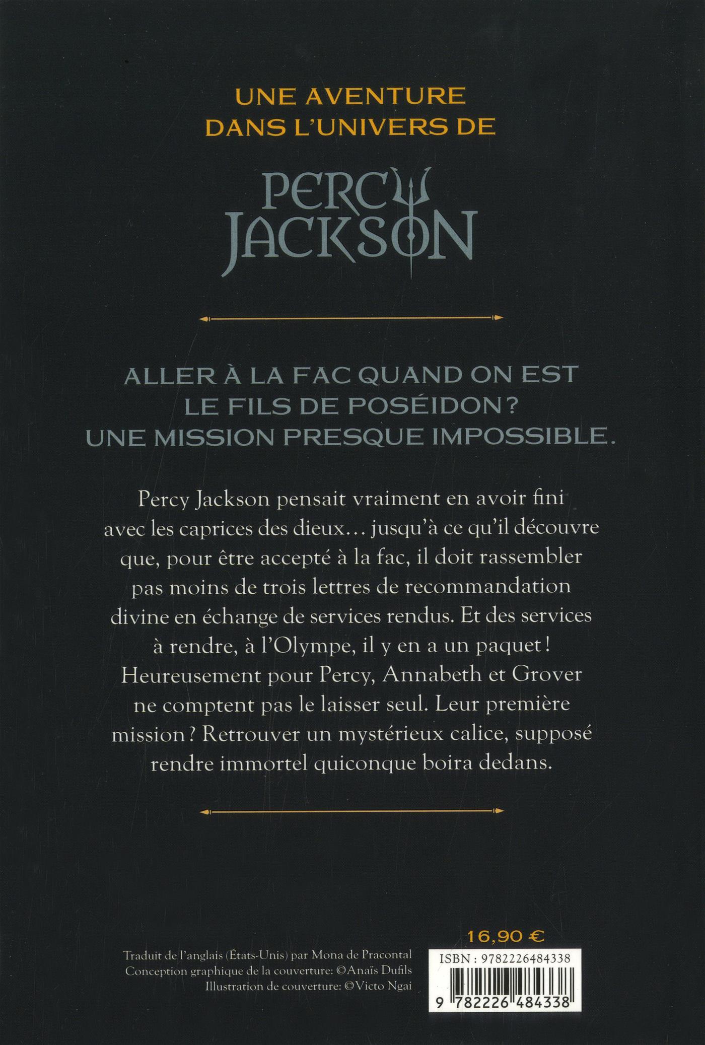 Livre Percy Jackson Et Les Olympiens Le Calice Des Dieux