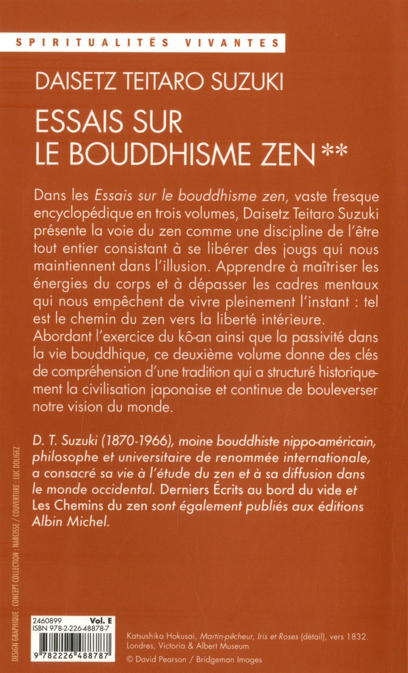 Livre Essais sur le bouddhisme zen Tome 2 Messageries ADP
