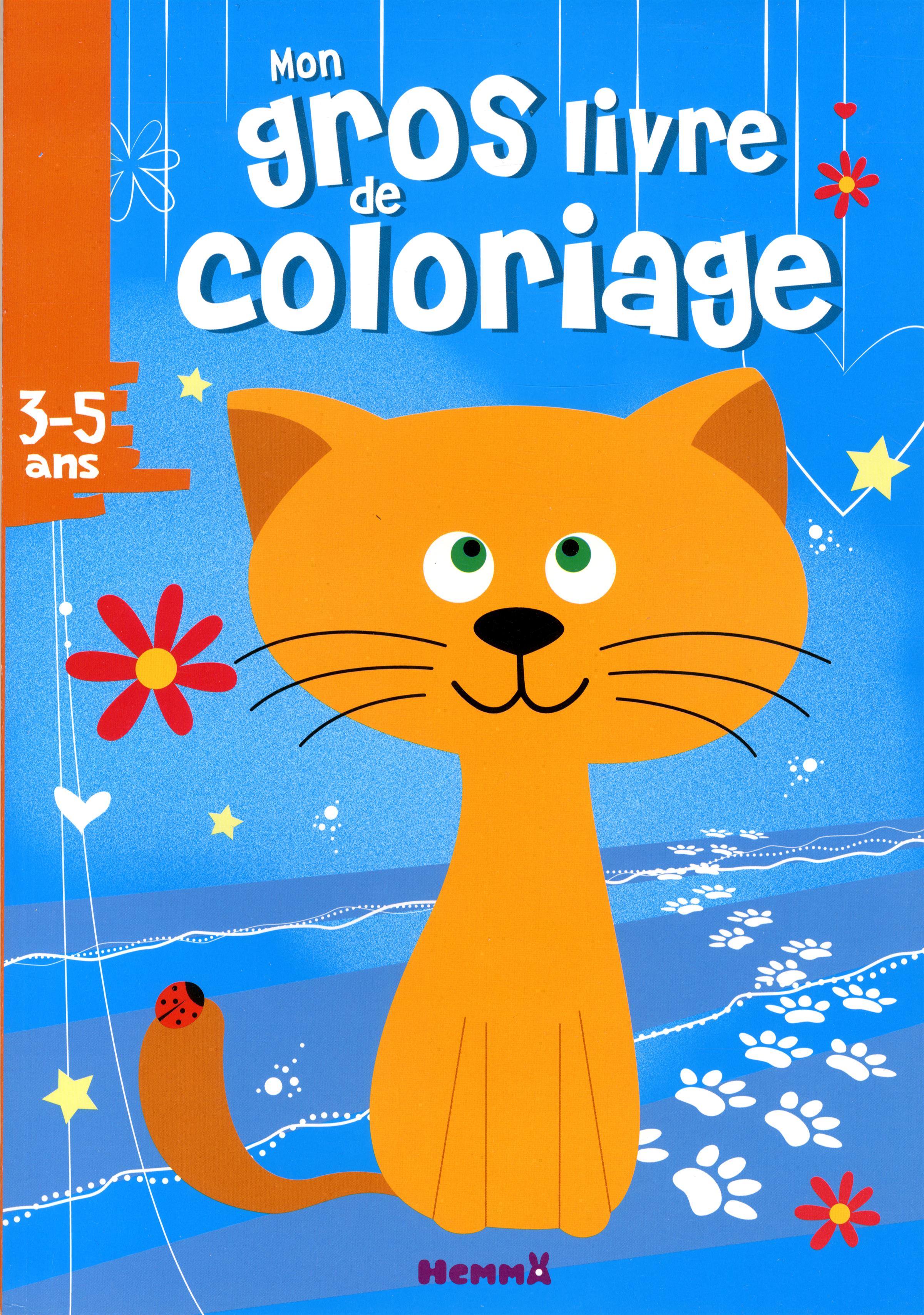 Mon Gros Livre De Coloriage chat Roux