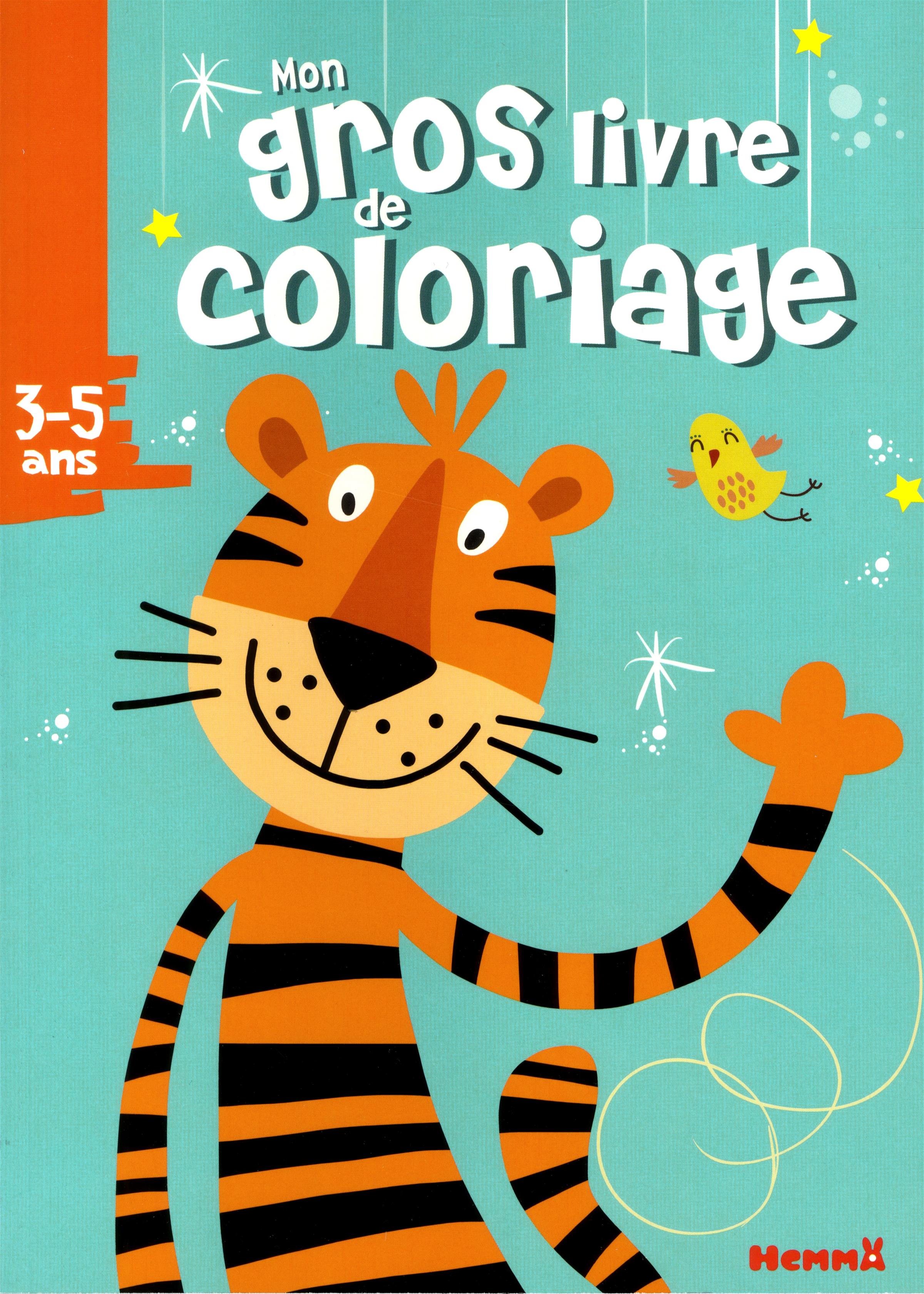 Livre Mon Gros Livre De Coloriage Tigre 3 5 Ans Messageries Adp