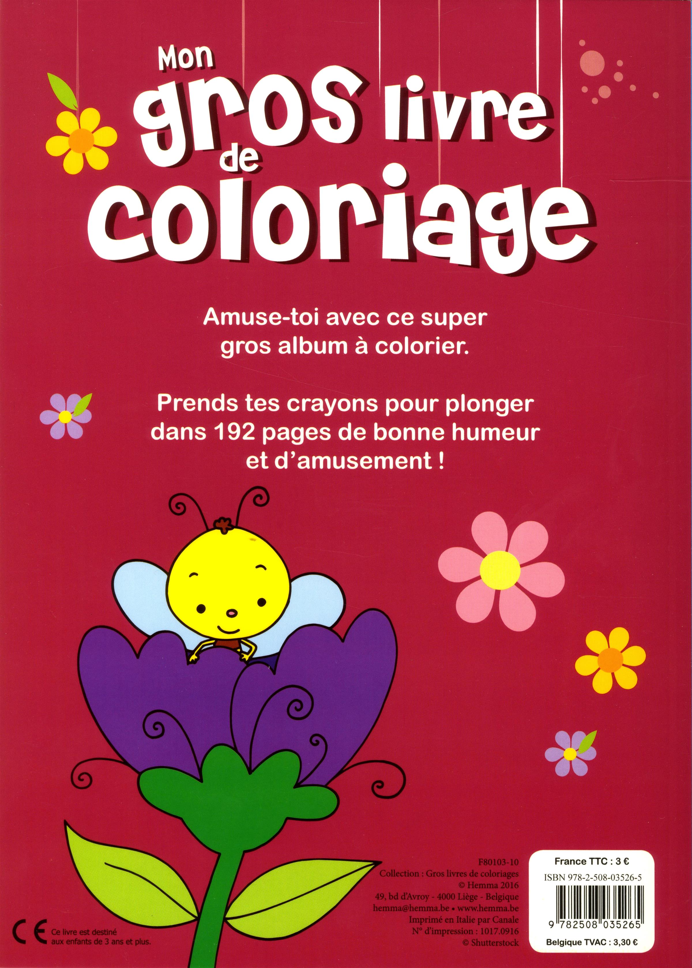Agrandir · 4 de couverture Editeur Hemma Collection Gros Livres De Coloriage