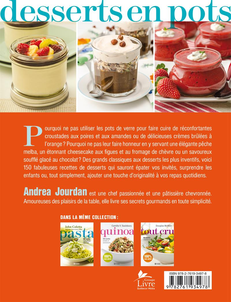 Livre Desserts en pots - 150 recettes irrésistibles