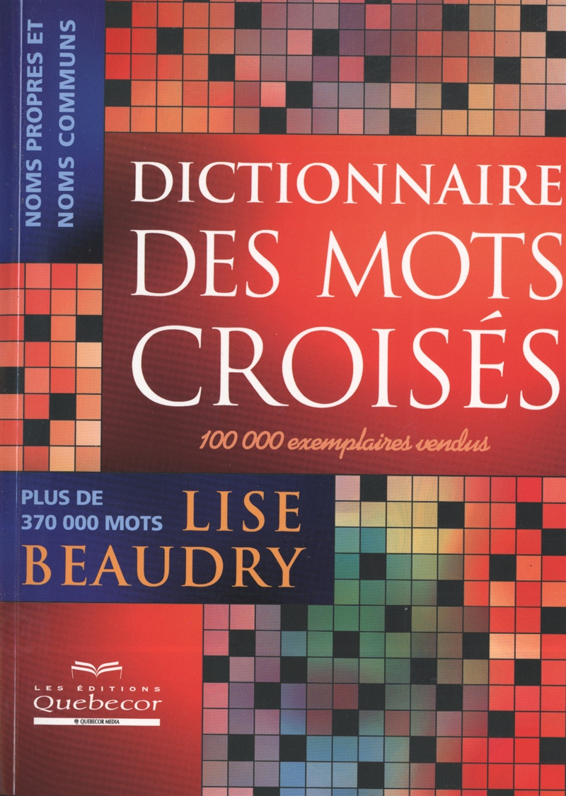 Le Grand Livre Des Premiers Mots Croisés Livre Dictionnaire des mots croisés | Messageries ADP