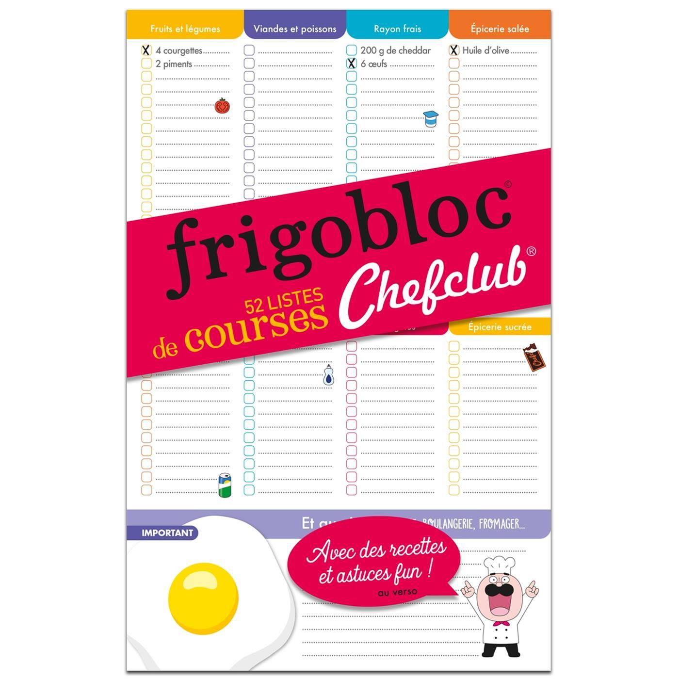 FrigoBloc Mes listes de courses de la semaine