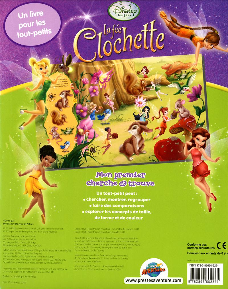 Livre La fée Clochette Mon premier cherche et trouve Messageries ADP