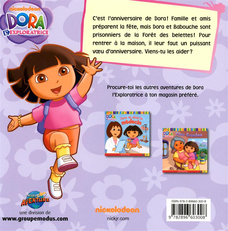Livre Joyeux Anniversaire Dora Messageries Adp