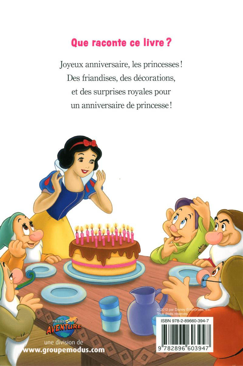 Livre Joyeux Anniversaire Les Princesses Messageries Adp