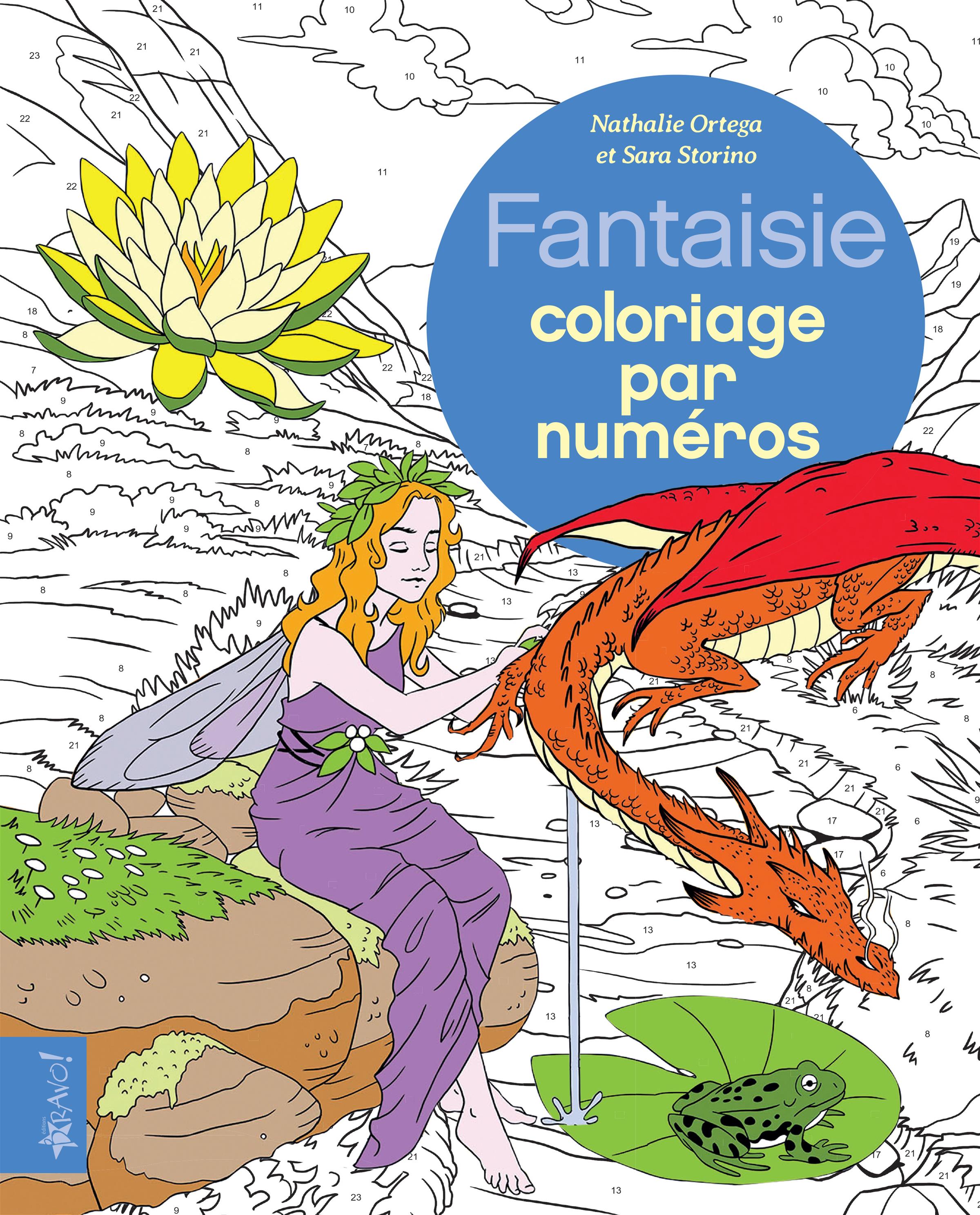 Livre Fantaisie  Coloriage par numéros  Messageries ADP