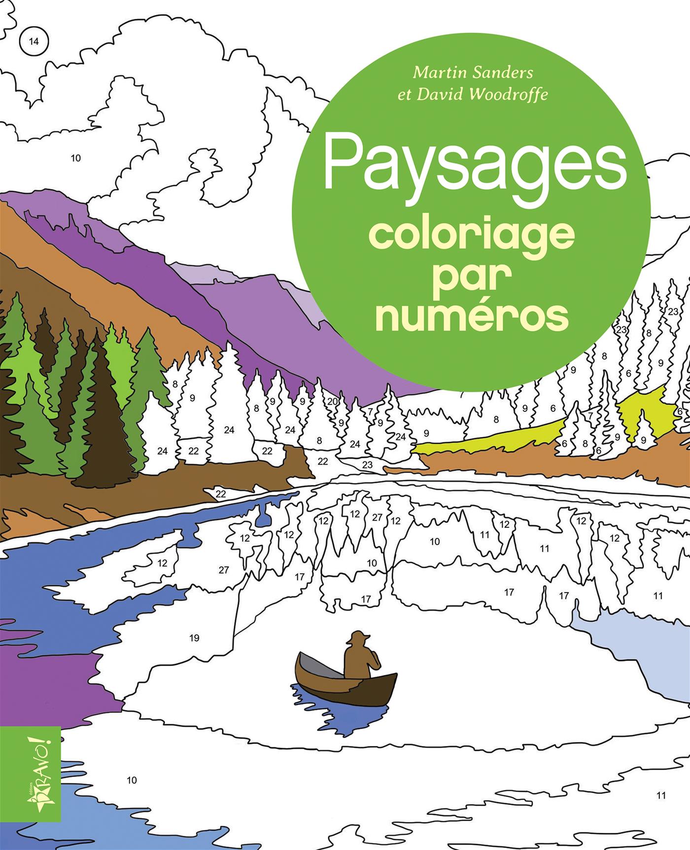 Livre Paysages - Coloriage par numéros | Messageries ADP