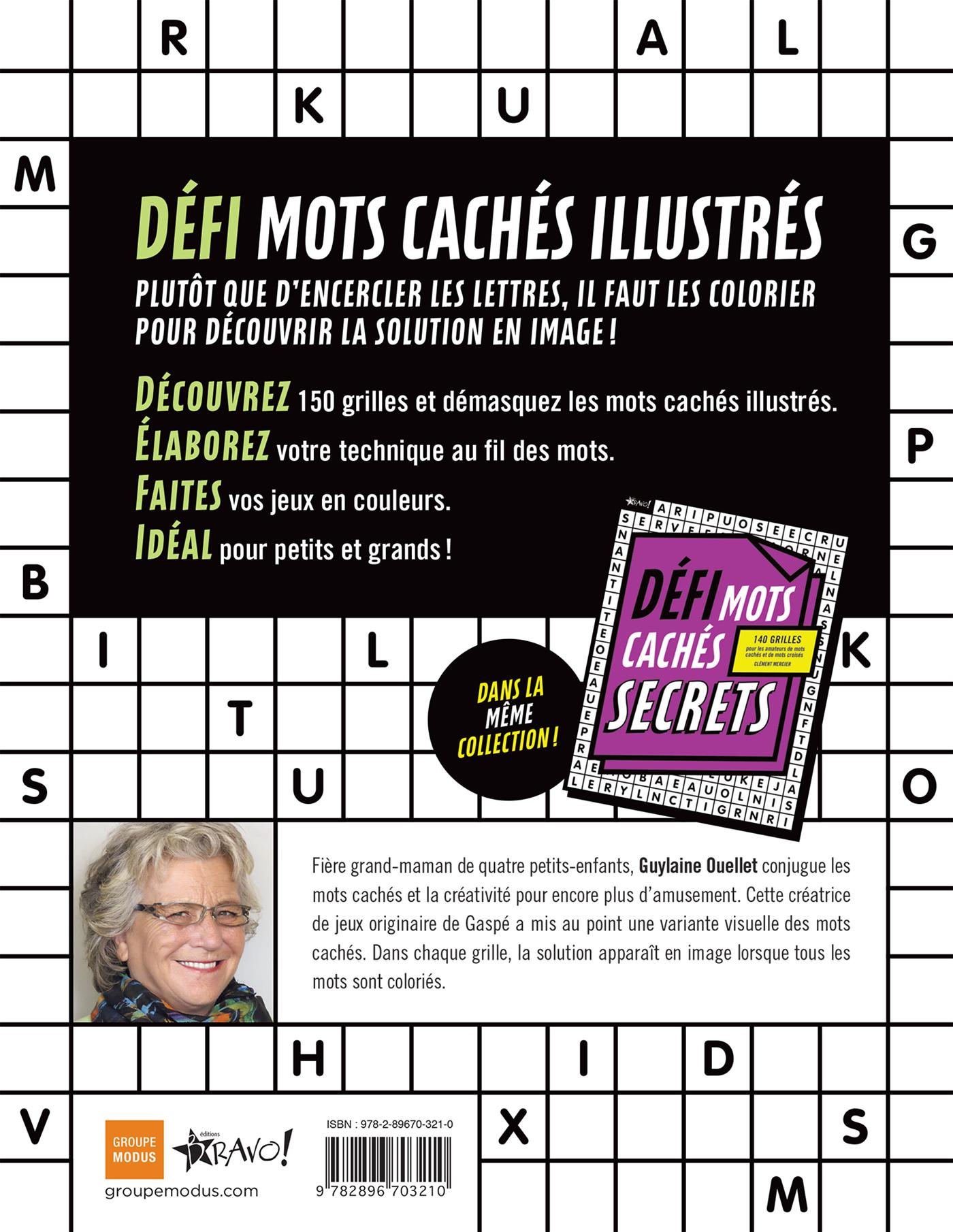 Livre Défi Mots cachés illustrés 150 grilles Messageries ADP