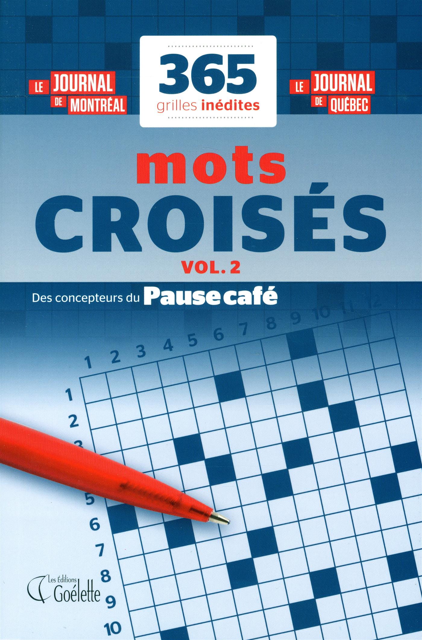 Livre Mots croisés - Vol. 2 - 365 grilles inédites  Messageries ADP