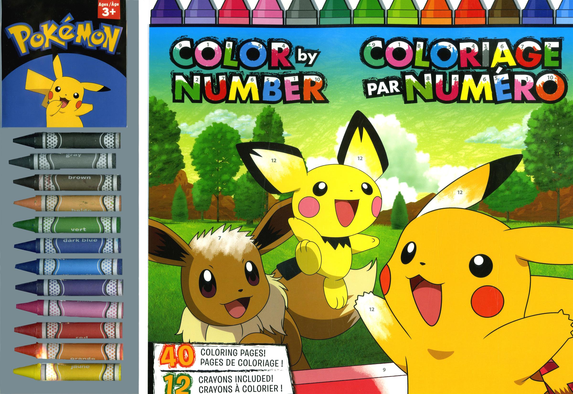 Cahier à colorier géant Pokémon