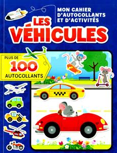 Livre Les Mon cahier d'autocollants et d'activités : Les véhicules