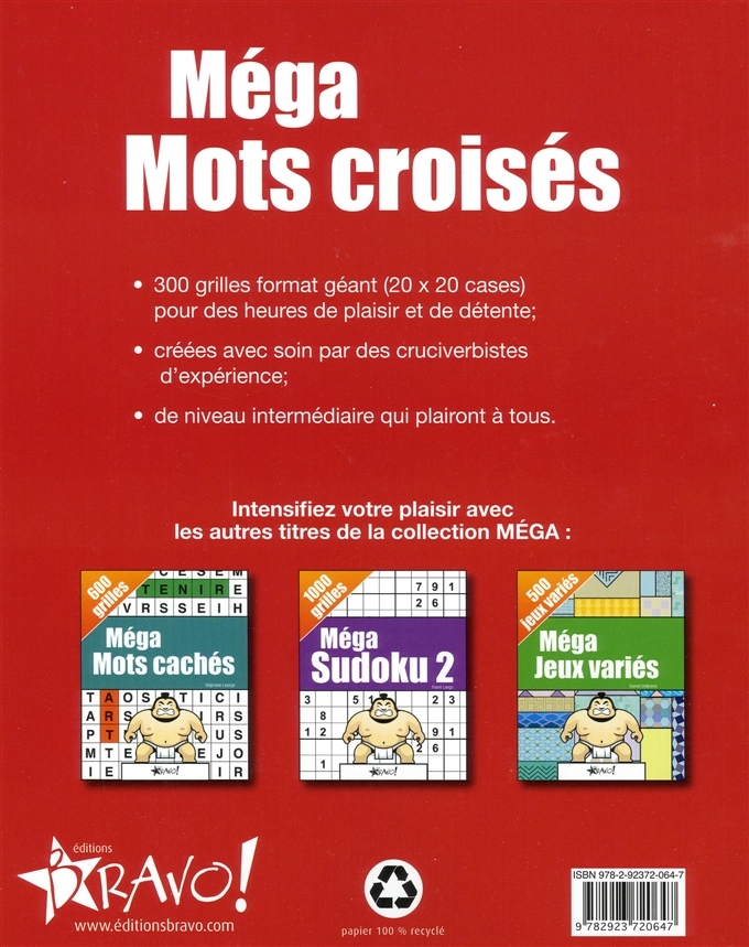  Livre  M ga Mots  crois s  300 grilles Messageries ADP