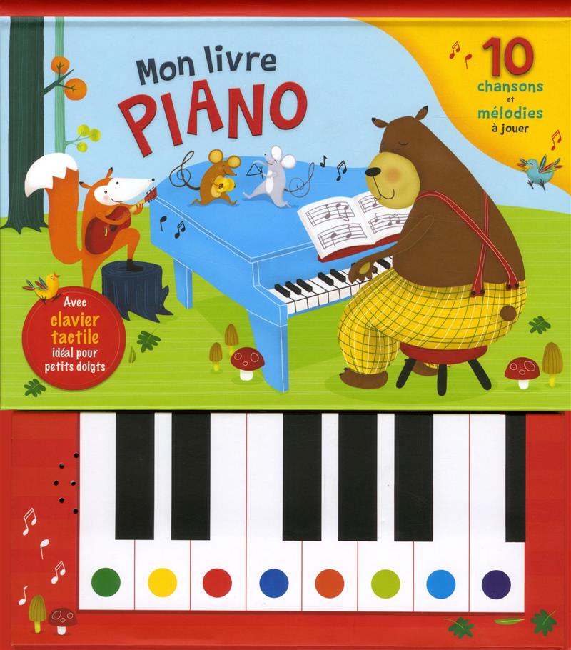 Livre Mon livre piano - 10 chansons et mélodies à jouer